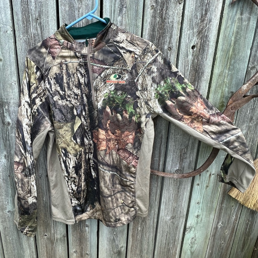 Mossy oak break up country quarter zip